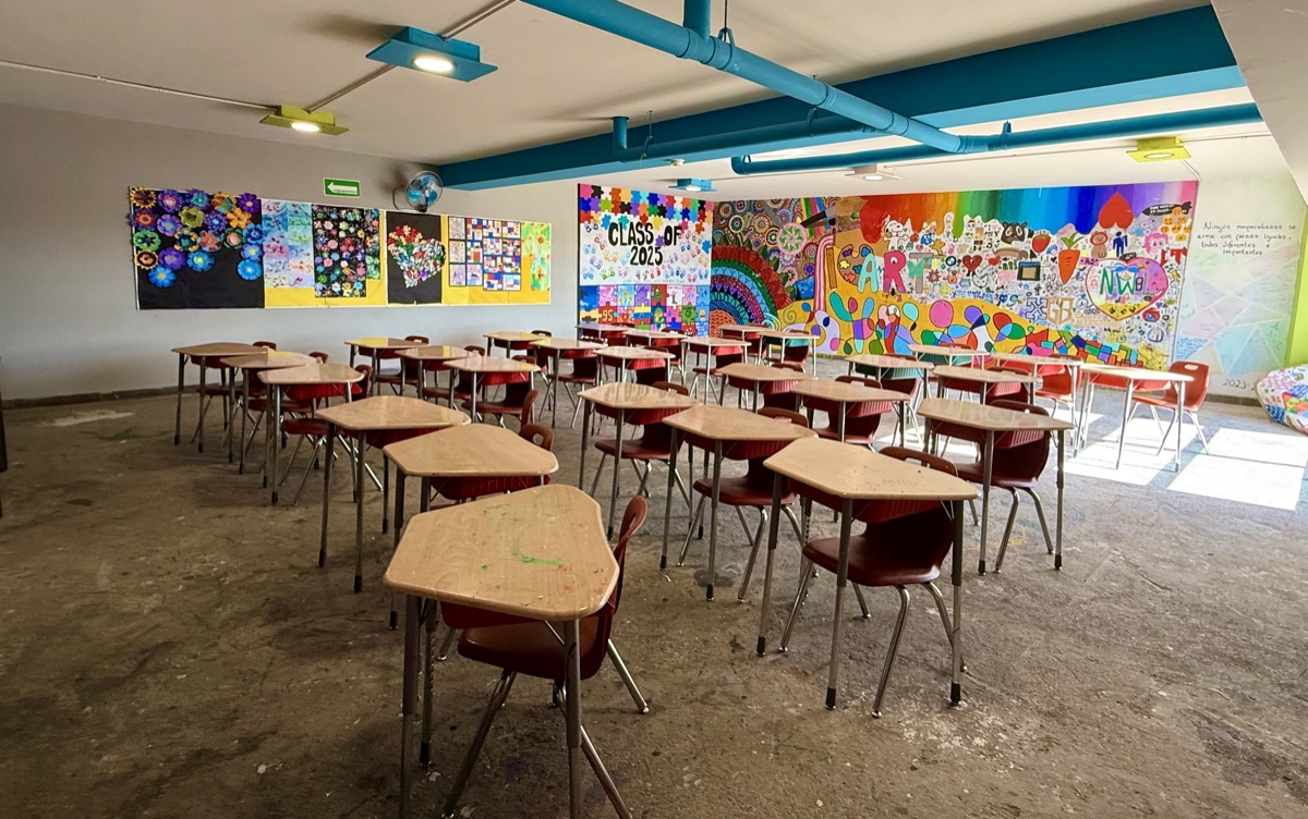 Art Room with Student Murals